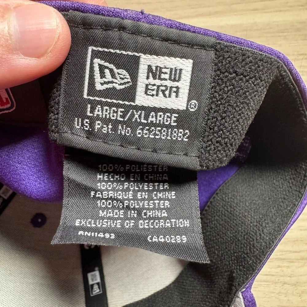 New Era Minnesota Vikings Hat Mens L/XL Purple Exc 39THIRTY Stretch Fit NFL